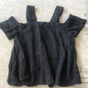 Lou & Grey Black and White Striped Top